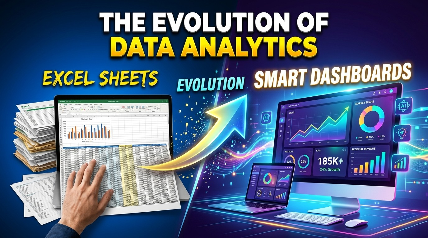 From Excel Sheets to Smart Dashboards:The Evolution of Data Analytics.